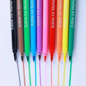 ปากกาเขียนเค้กมาการองเกรดอาหาร 10 สี พร้อมหัวแปรงสำหรับตกแต่งบิสกิตและขนม - Product Image 3