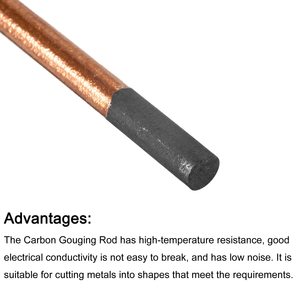 Sortie d'usine Cuivre Enduit Gouging Carbone Joint Soudage Carbone Tige Carbone Gouging Tiges Électrodes - Product Image 4