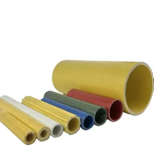 Perfiles de fibra de vidrio pultruidos de tubo redondo FRP estructural hueco resistente a la corrosión de alta calidad