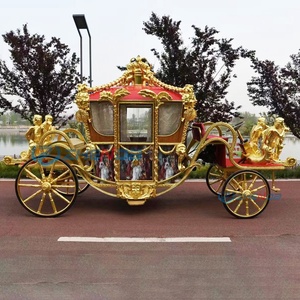 2026 Chariot de luxe électrique pour chevaux, Calèche royale à chevaux, Transport spécial, Calèche de mariage - Product Image 4