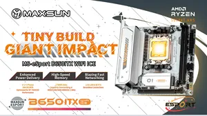 Placa base MAXSUN ESport B650ITX WIFI ICE Micro ATX compatible con AM5 para Ryzen 7000 DDR5 memoria SATA Disco Duro escritorio B650 nuevo - Product Image 3