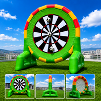 Cible géante gonflable de jeu de fléchettes de football 3M pour adultes et enfants, défi de football de carnaval, attraction sportive pour événements et fêtes