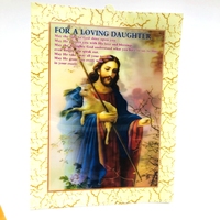 Affiches dégradées 3d, religieux, A3, inde chrétien, 3d, offre spéciale, 100%