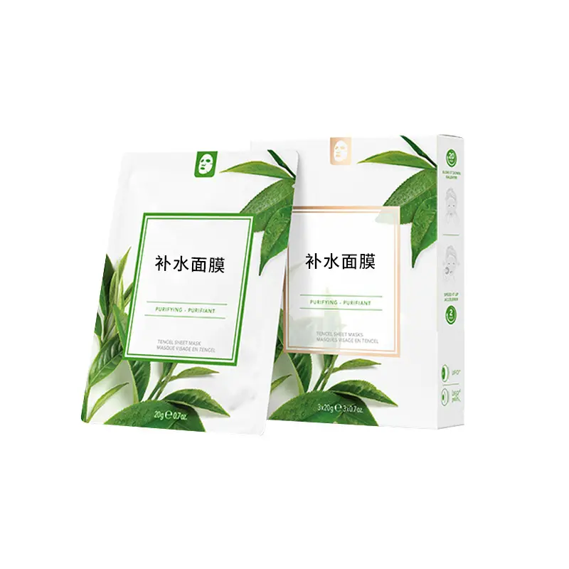 Oem Centella réparation masque facial, fabricant de masques faciaux, marque privée boue, masque facial biologique