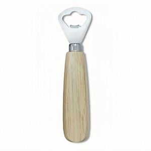 Ouvre-bouteilles en acier inoxydable avec manche en bois rouge et naturel, écologiques, en gros, cadeaux promotionnels - Product Image 4