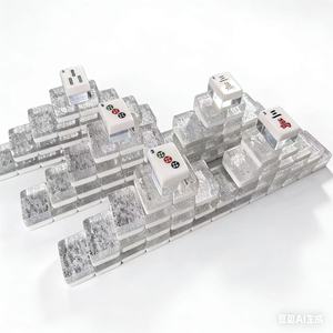 Premium Acrylic <b>Mahjong</b> <b>Set</b> with Aluminum Case & Ruler – HKTDC Hong Kong Gifts & Premium Fair 27–30 Apr 2026 Booth 1B-A28 - Product Image 1