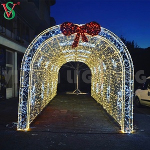 LED de Navidad 3D las luces al aire libre de las luces del túnel en forma de arco motivo luz para la decoración de la calle - Product Image 4