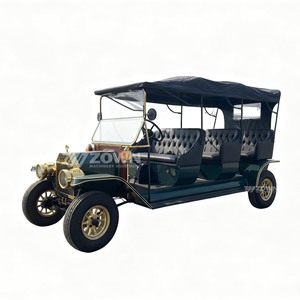 Voiture électrique rétro, design classique européen, véhicule touristique antique pour sites touristiques et réceptions d'hôtel - Product Image 1