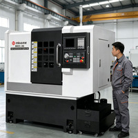 Tour CNC à banc oblique renforcé, haute précision, charge lourde, pour matériaux durs, capacité de coupe de 2700 kg