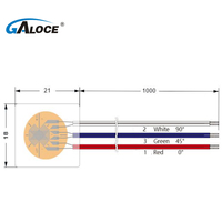 Sensor de transductor de presión GALOCE, medidor de tensión de precio de fábrica ODM y OEM, medidor de tensión de roseta plana apilada