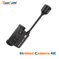 Caméra d'action pour casque RunCam 4K avec WiFi intégré 90 °   Angle optimisé, longue autonomie de la batterie pour les sports de plein air, le cyclisme, la moto