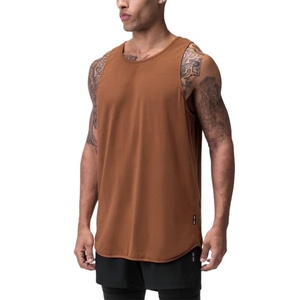 Gym Fitness Wear Stringer <b>Singlet</b> High Quality Wholesale Sleeveless <b>Men</b> Cotton Training Tank Top - Product Image 5