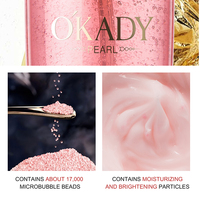 Kit de Soin Visage Fleur Secret Perle Pure Dame Vitamine C E Nettoyant Tonique Sérum Anti-Âge Luxe 7 Pièces