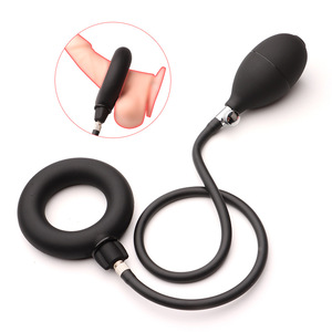 <span class=keywords><strong>Anneau</strong></span> pénien pour hommes, gonflable avec pompe à air, en silicone liquide réglable, retardateur d'éjaculation, <span class=keywords><strong>anneau</strong></span> solide intégré, jouet sexuel pour adultes - Product Image 1