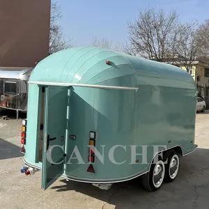 Camionnette alimentaire certifiée DOT/CE avec four, remorque mobile pour pizzas en plein air - Product Image 6
