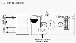 เครื่องตรวจจับอินฟราเรด เซ็นเซอร์โฟโต้เซลล์เดี่ยว เครื่องตรวจจับควันแบบลำแสงอินฟราเรด Yet610B - Product Image 5