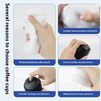 Nouvel Article de Masturbation Masculine Invisible, Coupe Manuelle, pour Dortoir, 100% Étanche, en Latex, Sensation Réaliste, Noir, 40dB