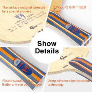 Lame <span class=keywords><strong>de</strong></span> tennis <span class=keywords><strong>de</strong></span> table Loki K1 Carbon, bois d'Ayous professionnel, 7 plis, stable, <span class=keywords><strong>pour</strong></span> débutants et entraînement - Product Image 5