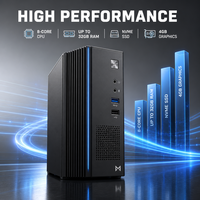 PC Mini Performa Tinggi 8 Core DDR4 2.7GHz KX-U6780A 32GB RAM 512GB M.2 NVMe SSD LCD Desktop Bisnis