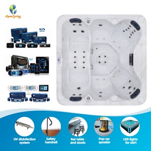 Bain à remous extérieur à <span class=keywords><strong>prix</strong></span> d'usine, homologué CE, pour 6 personnes, en acrylique, spa jacuzzi pour jardin - Product Image 2