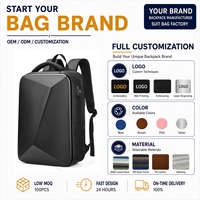 Sac à dos d'affaires pour homme de haute qualité, imperméable, antivol, coque rigide, 15,6 pouces, sac à dos pour ordinateur portable USB