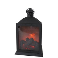 Lanterne de cheminée rectangulaire en métal avec design flamme, à brancher, en ABS, prix abordable, décoration tendance, veilleuse ANPU, meilleure vente