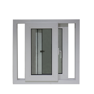 Fenêtres coulissantes en <span class=keywords><strong>PVC</strong></span>/UPVC de petite taille pour la maison, design de grille française, 3 rails, cadre de fenêtre, portes en verre et coulissant - Product Image 2