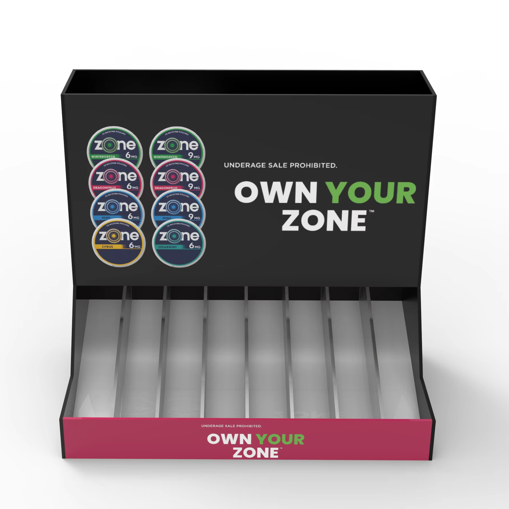Apache Customizable Acrylic Countertop Display Stand Hot Selling Zone Mouth Tobacco Rack for Stores — view 4