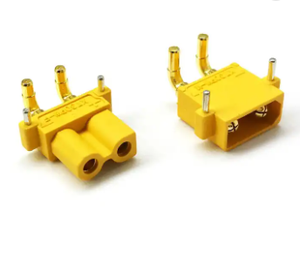 XT30 Amass连接器30A右90度角2针安装XT30PW金香蕉子弹连接器，用于钢筋混凝土脂肪电池印刷电路板 - Product Image 4