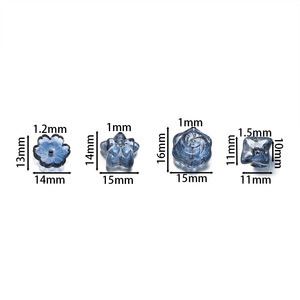 Colorful Resin Flower Charms For DIY Jewelry Accessories <b>Bracelets</b> Phone Chains Unisex Fashion Pendants - Product Image 2