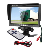 Monitor de escritorio de 7 pulgadas Camión Visión nocturna Cámara de marcha atrás Monitoreo de vehículos Cámara de autobús de alta definición 24V 10 metros 20 metros