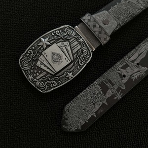 Sabuk Poker Vintage Baru 2026 dari Hutan Barat Abad Pertengahan, Sabuk Serbaguna Gaya Punk Amerika - Product Image 4
