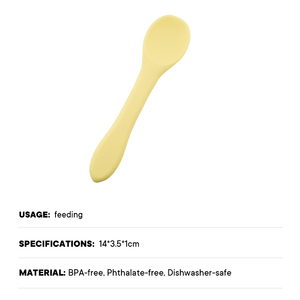 Nuevo Plato y Cuchara de Silicona Reciclada, Libres de BPA, Vajilla Manual Biodegradable para la Alimentación del Bebé - Product Image 5