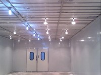 Cabine de peinture grand format à face ouverte, sans poussière, pour la finition de meubles en bois