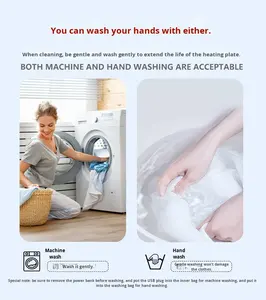 EN Stock hommes Smart électrique chauffage veste 100% Polyester décontracté manteau à capuche décontracté chaleur chauffée sweat à capuche pour unisexe - Product Image 5