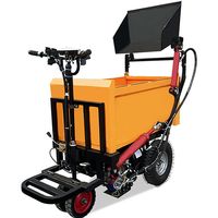 Camion benne électrique à trois roues fermé de 1 tonne, auto-chargeur, pour usage industriel, commercial, transport de sable de construction et engrais agricoles