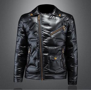 Hiver 90% Down Glossy Suit Collar Down Jacket Fashion Warm Coat Down Jackets Men - Product Image 4