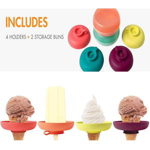 Vente chaude Durable <span class=keywords><strong>Silicone</strong></span> Enfants Crème Glacée Popsicle Bâton Support Nouveau Design Écologique En <span class=keywords><strong>Plastique</strong></span> Outils en Vente - Product Image 4