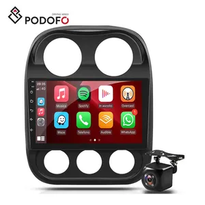 Podofo 10.1 "Android 13 2 + 32G Autoradio per JEEP COMPASS 2014 Autoradio Autoradio Carplay Android Auto GPS Wifi Hifi Audio RDS
