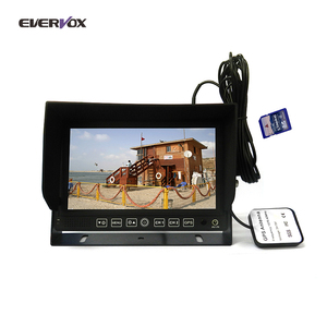 antalla táctil de 7 pulgadas GPS Android 6,0 coche Lcd monitor para autobús <span class=keywords><strong>Taxi</strong></span> Monitor retrovisor con cámara de visión trasera - Product Image 3