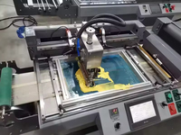 Máquina de serigrafía automática con estampado de leopardo a doble cara para cordones de zapatos