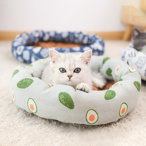 Cool Summer Nest Mat for Medium and Large Pets <strong>Fashionable</strong> Animal Pattern Cooling Sofa <strong>Bed</strong> for <strong>Dogs</strong> Cats Teddy <strong>Dog</strong> Vine Mat - Product Image 2