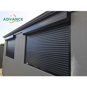 Volets roulants électriques blancs avec protection contre les tempêtes pour portes Portes à volets avancés - Product Image 6