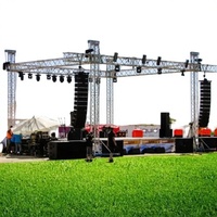 Structure en aluminium pour scène, station DJ, structure métallique pour événements extérieurs, écran LED, système de levage au sol