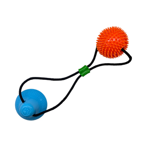 Aanpasbare Interactieve Hond Tand Reinigen Katoenen Touw Training Kauwen Hond Speelgoed Rubberen Bal - Product Image 5