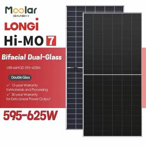 Precios Espléndidos, Panel Solar LONGi Himo7 LR8-66HGD de Silicio Monocristalino para Techos Residenciales, Almacenamiento de Energía Doméstica, 600 Vatios - Product Image 1