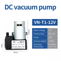 Hochdruck 12V/24V DC Bürsten motor Unterdruck pumpe Saug Mini Vakuumpumpe für Labor