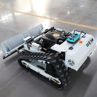Tondeuse à gazon télécommandée à prix bas et à grande vitesse de déplacement, excellente capacité de tonte en pente, tondeuse à gazon pour terrain herbeux pour couper 500/800/1000 mm