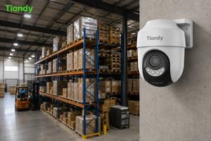 Caméra WiFi Tiandy 2MP CMOS Vision Nocturne Couleur Détection de Mouvement Pan-Tilt Audio Bidirectionnel Cloud IP66 Étanche H.265 Sécurité Domestique - Product Image 6