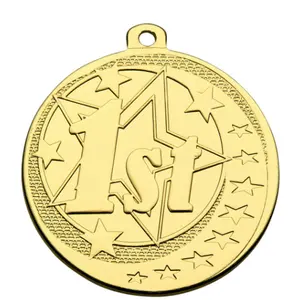 OEM металлическая звезда логотип тиснением сувенирная Спортивная железная медаль